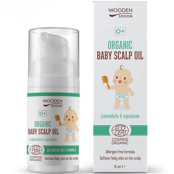 Ulei pentru scalpul bebelusilor bio 15ml Wooden Spoon
