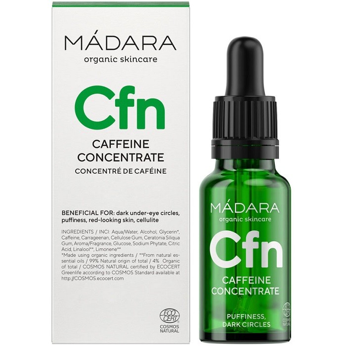 Concentrat activ Caffeine, vegan 17ml Madara Organic