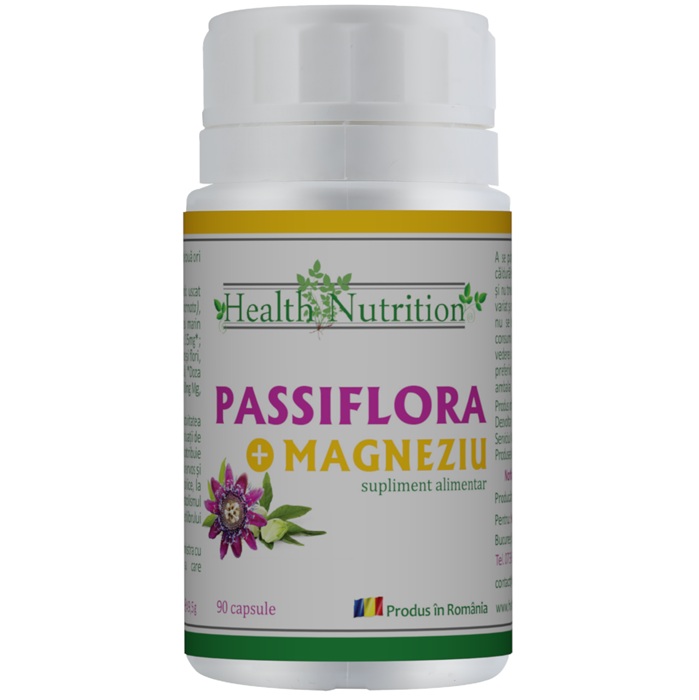 Passiflora cu Magneziu 90 capsule Health Nutrition