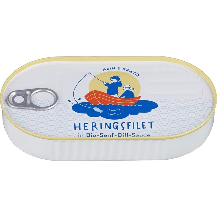 Fileuri de hering in sos eco de muştar cu marar 200g Hein Graetje