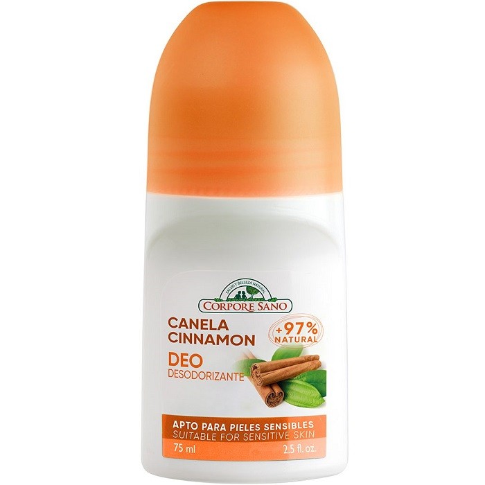 Deodorant roll-on cu scortisoara, fara aluminiu sau alcool 75ml Corpore Sano