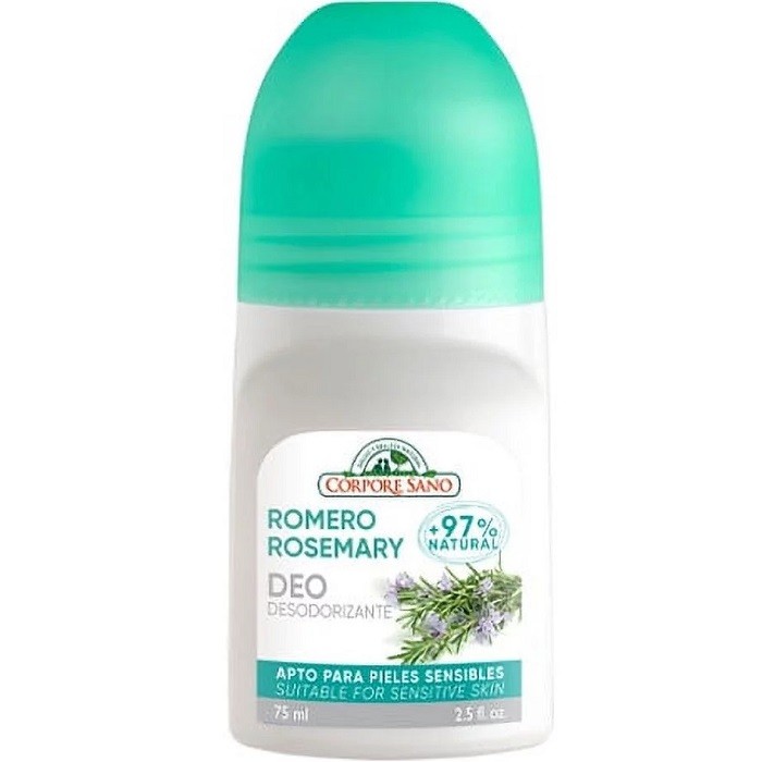 Deodorant roll-on cu rozmarin, fara aluminiu 75ml Corpore Sano
