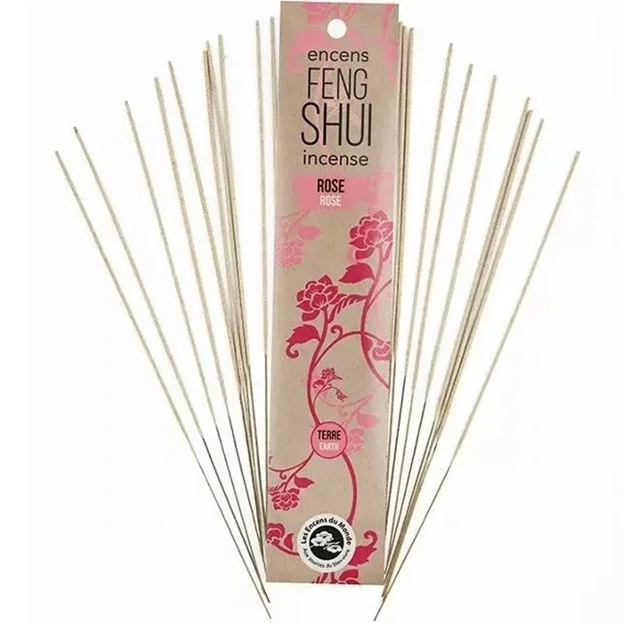 Betisoare parfumate Feng Shui cu trandafir, element Pamant, Aromandise