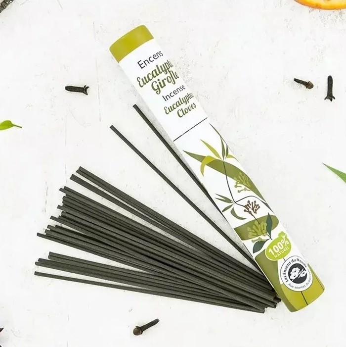 Betisoare parfumate naturale japoneze cu eucalipt si cuisoare 30 buc Aromandise