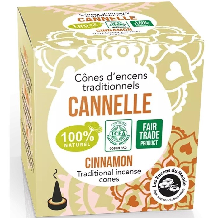 Conuri parfumate naturale indiene cu scortisoara 12 buc Aromandise
