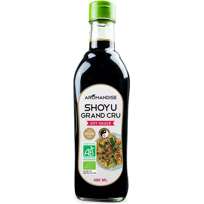Sos de soya Shoyu Grand Cru bio 480ml Aromandise
