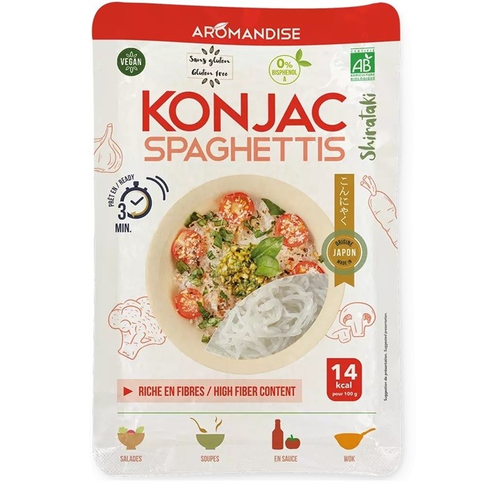Spaghetti konjac bio 180g Aromandise