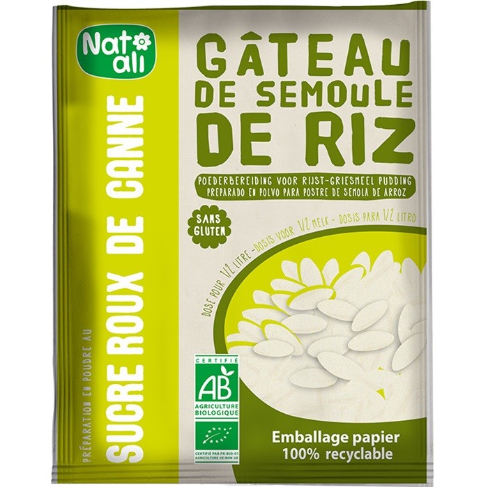 Budinca din gris de orez bio 70g Nat-Ali