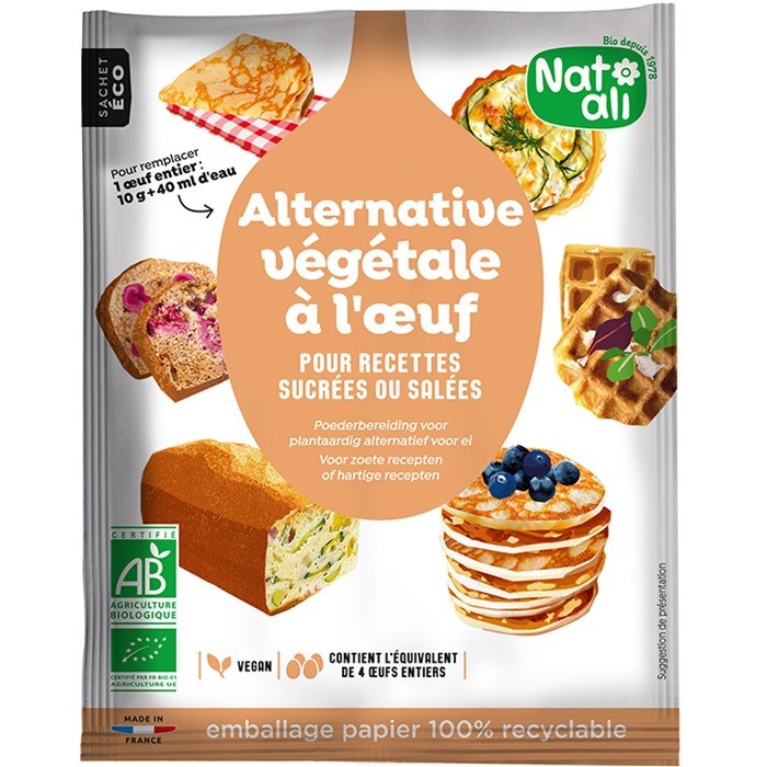 Inlocuitor vegan pentru oua bio 40g Nat-Ali