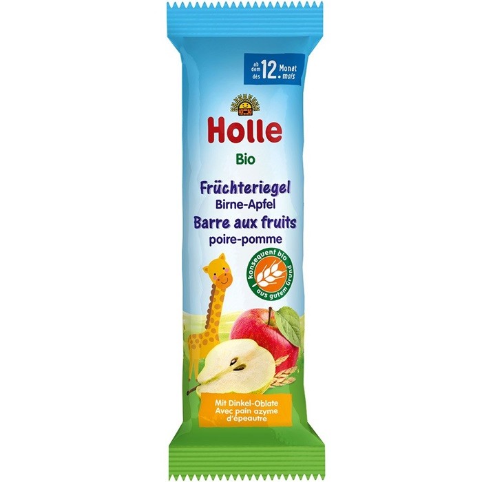 Baton cu pere si mere bio pentru copii +12 luni 25g Holle