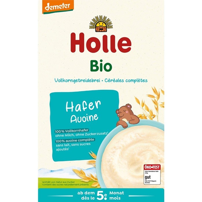 Terci din ovaz integral bio pentru copii, +5 luni 250g Holle