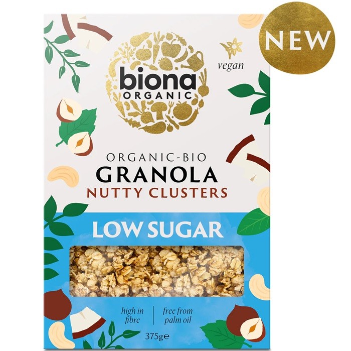 Granola cu nuci si continut scazut de zahar bio 375g Biona