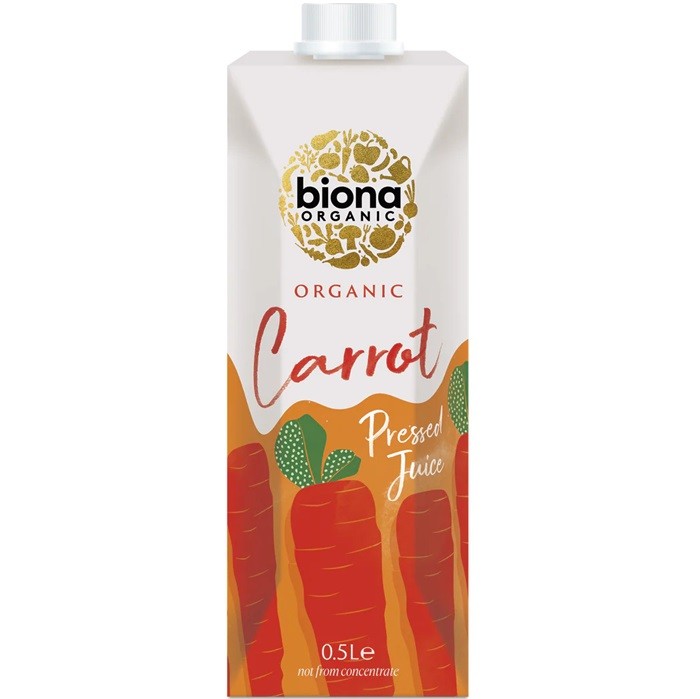 Suc de morcovi bio, fara zahar 500ml Biona