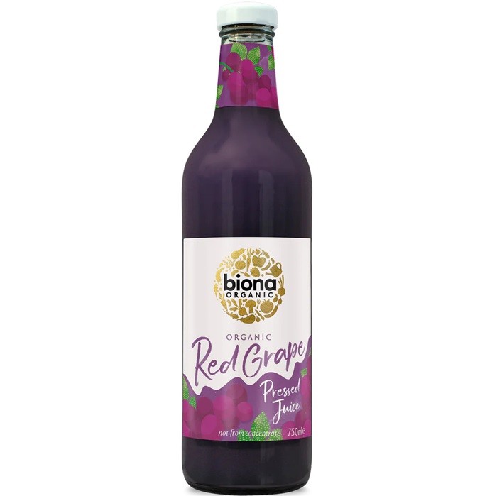 Suc de struguri rosii bio, fara zahar 750ml Biona