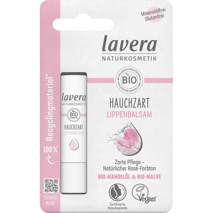 Balsam de buze nuantat cu ulei de migdale Sheer Lip Balm 4,5g Lavera