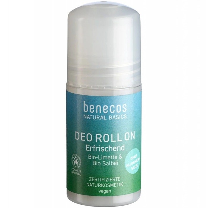 Deodorant natural roll-on cu extract de lime si salvie 50ml Benecos