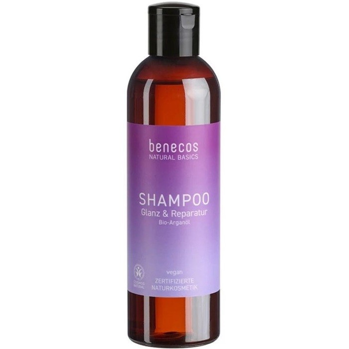 Sampon reparare si stralucire cu ulei de argan bio, vegan 250ml Benecos