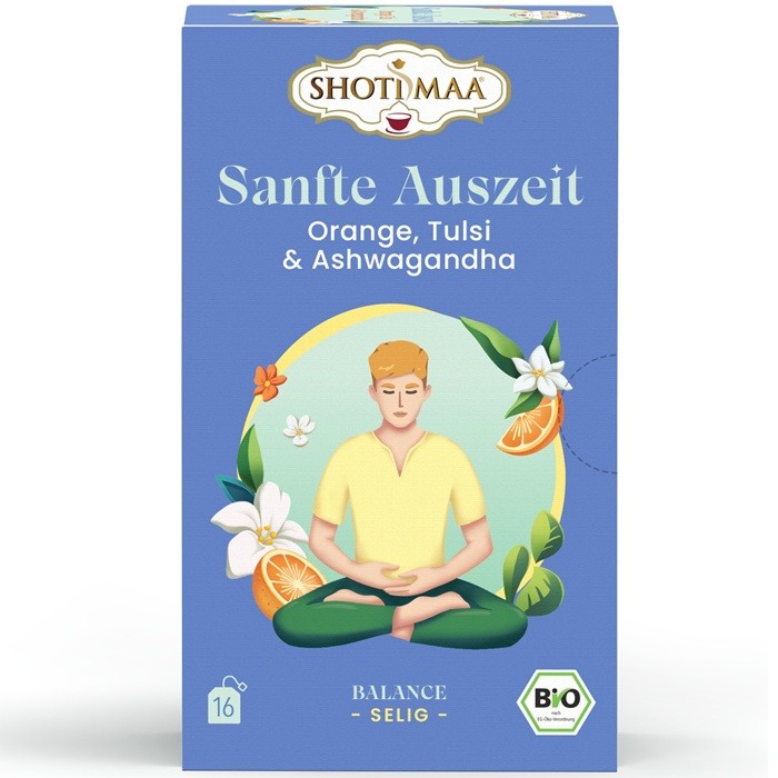 Ceai Balance Your Day Let it Flow portocala, tulsi si ashwagandha bio 16dz Shotimaa