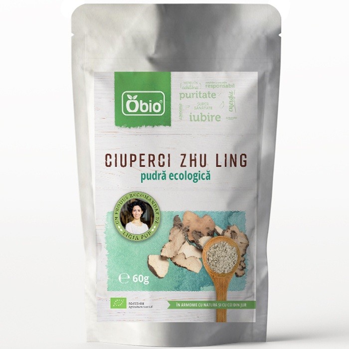 Ciuperci Zhu Ling pudra bio 60g Obio
