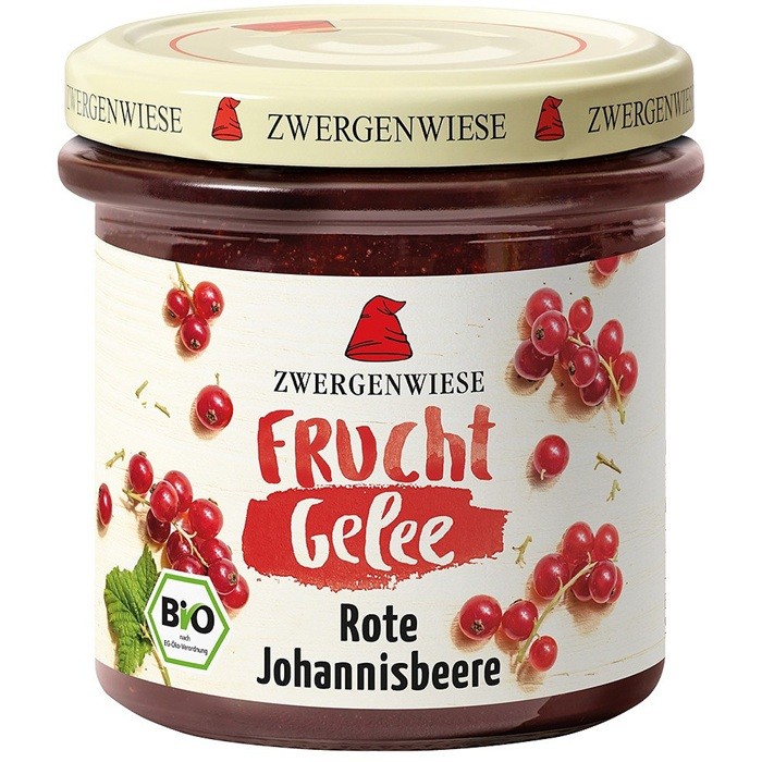 Jeleu de coacaz rosu bio, fara gluten 160g Zwergenwiese
