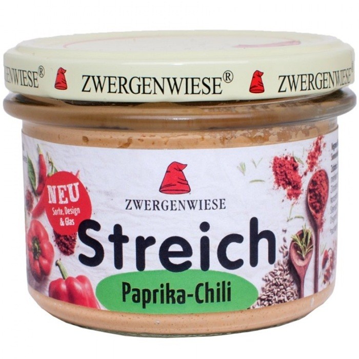 Pate vegetal cu ardei si chili bio 180g Zwergenwiese