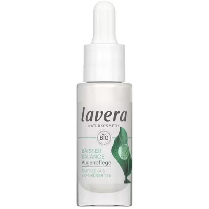 Crema de ochi Barrier Balance cu prebiotice, anti-cearcane si calmare, fara parfum 15ml Lavera