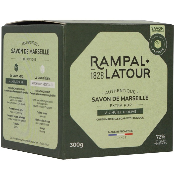 Sapun de Marsilia organic cu ulei de masline 300g Rampal Latour
