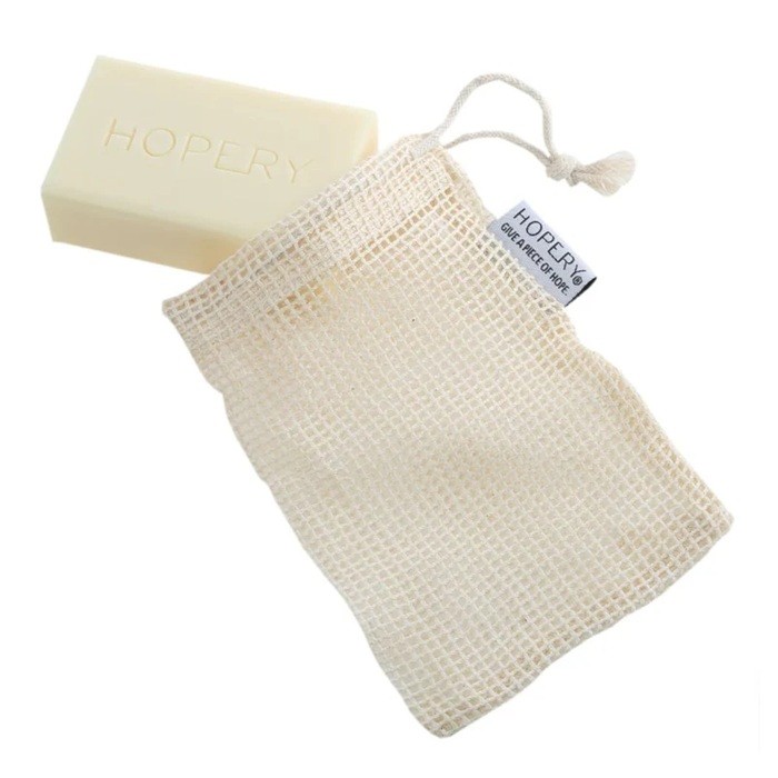 Saculet pentru sapun din bumbac organic Hopery Vegan