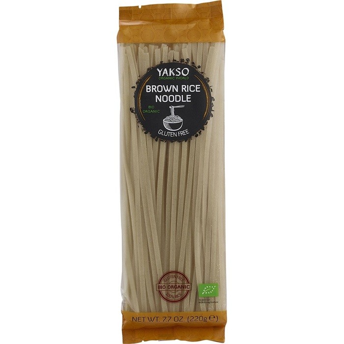 Taitei de orez brun bio 220g Yakso