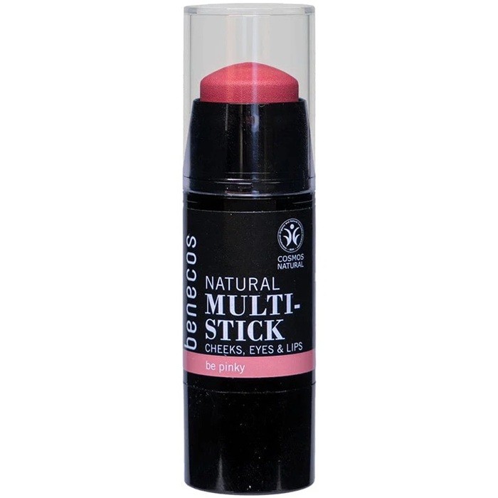 Fard, ruj si blush multi-stick natural 3in1 Be Pinky 4,8g Benecos