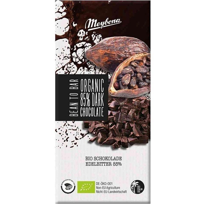 Ciocolata neagra 85% bio 100g Meybona Organic