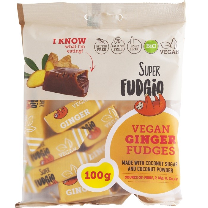 Caramele bio ghimbir 100g Super Fudgio