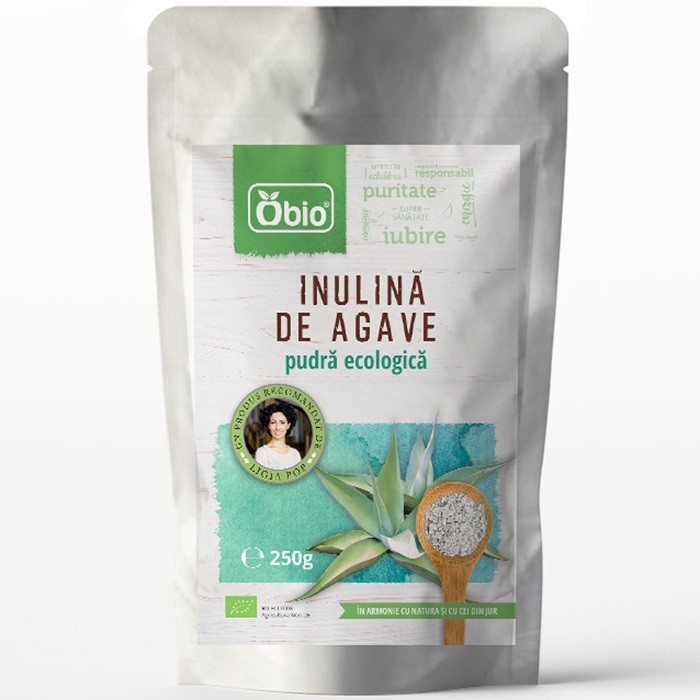 Inulina de agave pudra bio 250g Obio
