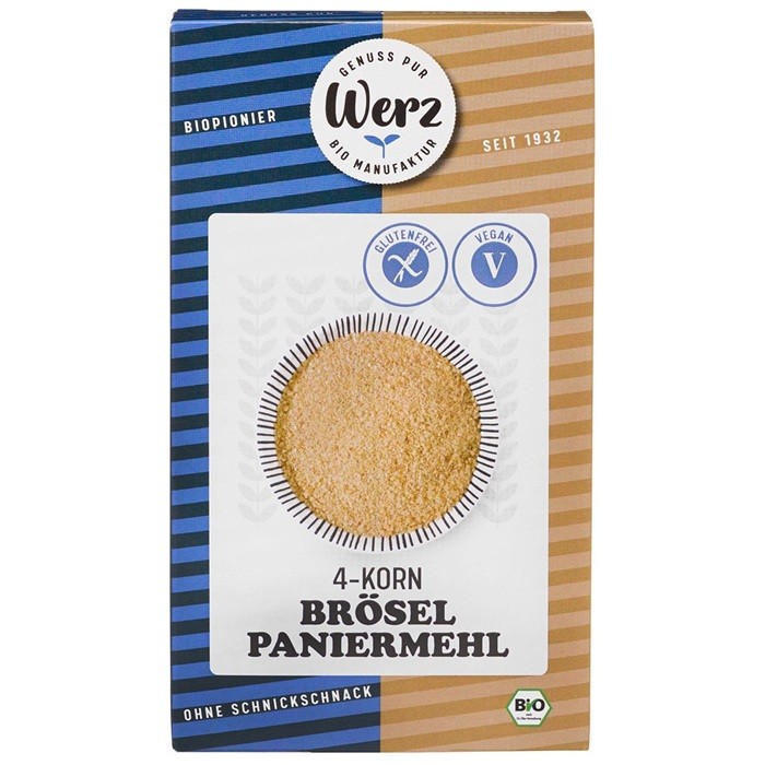 Pesmet din 4 cereale bio, fara gluten 200g Werz