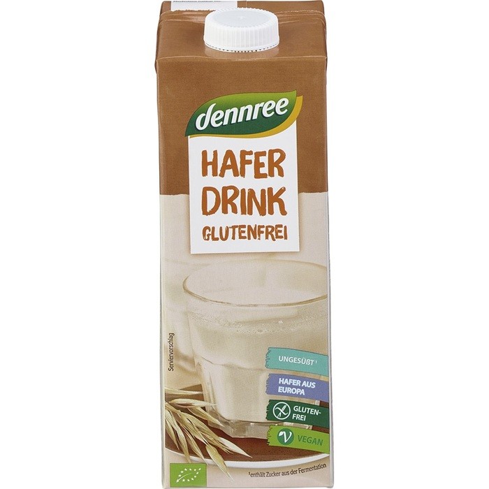 Bautura de ovaz bio, fara gluten si fara lactoza 1L Dennree