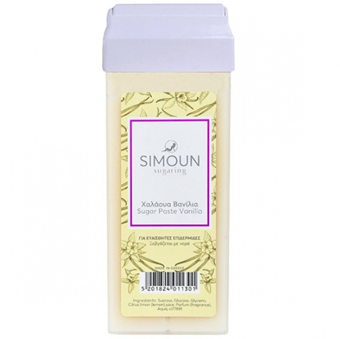 Roll on ceara naturala de zahar pentru epilat, aroma vanilie 100g Simoun