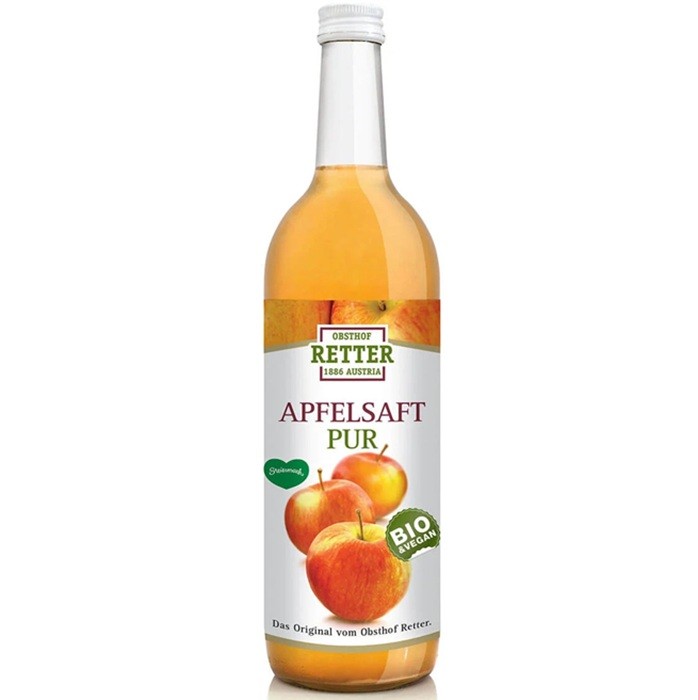 Suc de mere pur bio 750ml Retter