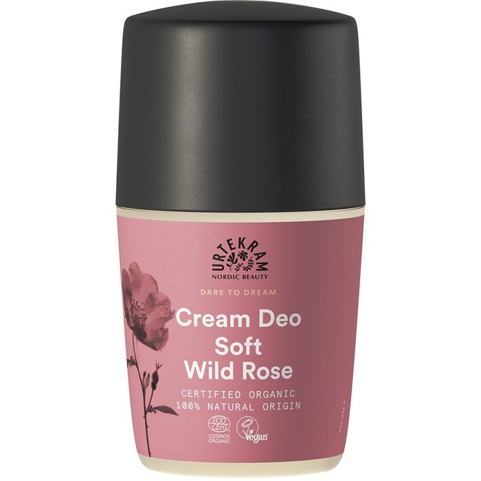 Deo Roll on crema fina cu trandafir salbatic 50ml Urtekram