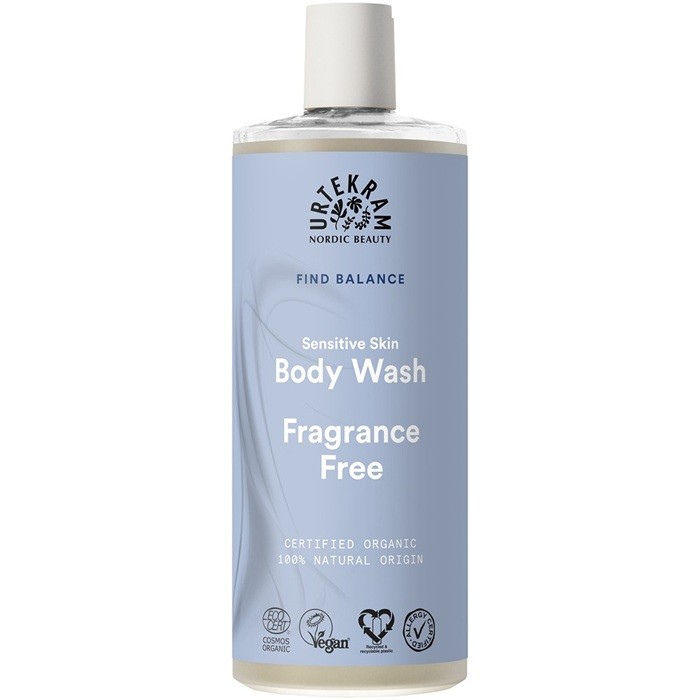 Gel de dus pentru piele sensibila, fara parfum 500ml Urtekram