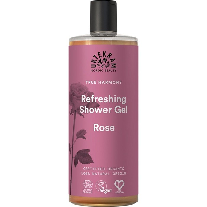 Gel de dus revigorant cu trandafir 500ml Urtekram