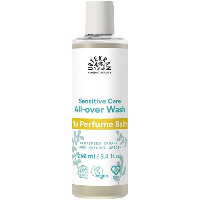 Gel de dus si sampon fara parfum pentru copii 250ml Urtekram