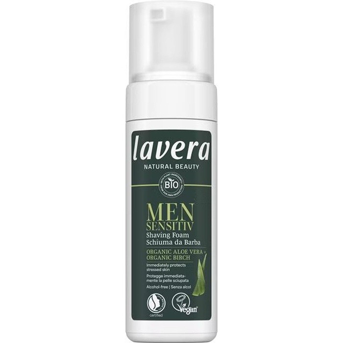 Spuma de ras sensitiv cu aloe vera si mesteacan bio 150ml Lavera