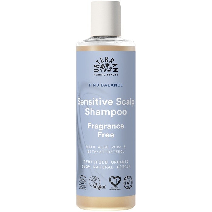 Sampon pentru scalp sensibil cu aloe vera, fara parfum 250ml Urtekram