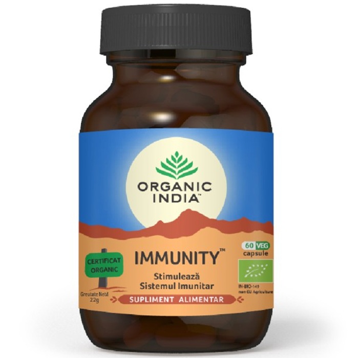Immunity, sprijin imunitate puternica 60 caps Organic India