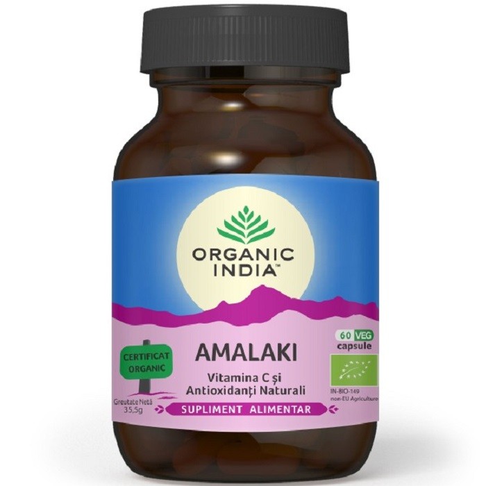 Amalaki, vitamina C si antioxidanti naturali 60 capsule Organic India