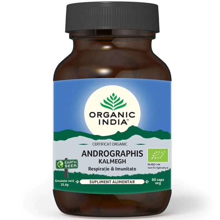 Andrographis, respiratie si imunitate 60 capsule Organic India