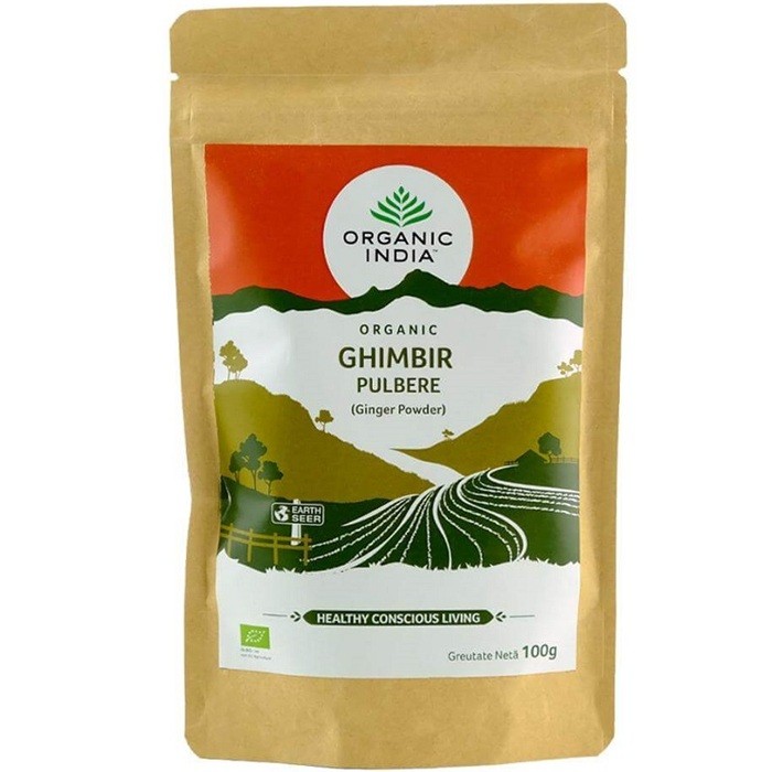 Ghimbir pulbere bio, fara gluten 100g Organic India