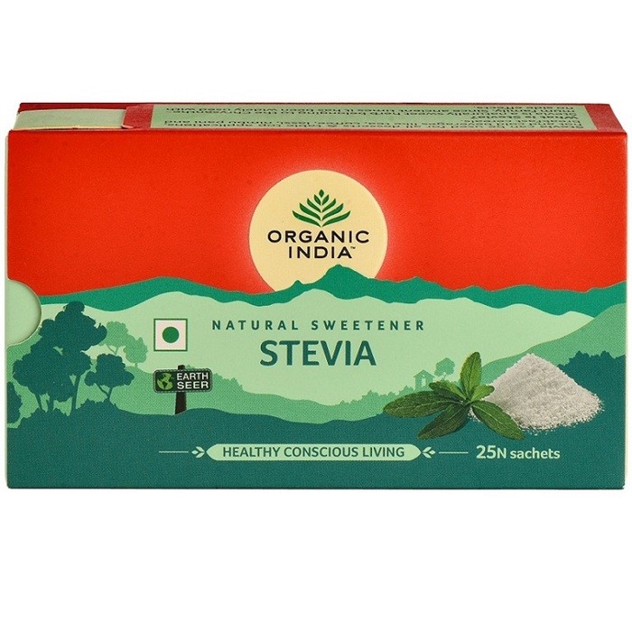 Stevie indulcitor natural hipocaloric 25 plicuri Organic India