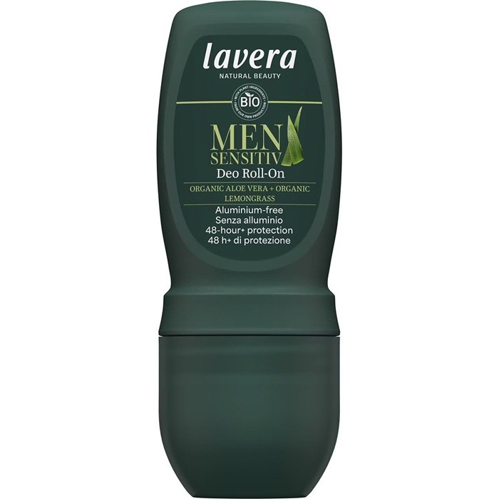 Deodorant roll-on pt barbati, cu aloe vera si lemongras bio, fara aluminiu 50ml Lavera