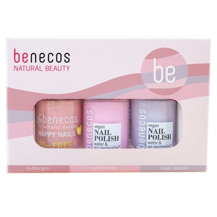 Set lacuri de unghii naturale 20-free, vegane, Pretty in Pastel Benecos
